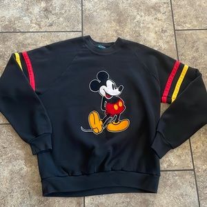 Vintage 80s Mickey Mouse Felt Graphic made in USA🇺🇸 sweatshirt large felt
